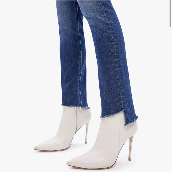 Mother The Mid Rise Dazzler Ankle Step Fray - size 25 - Picture 3 of 9